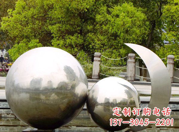 济南别出心裁不锈钢地球雕塑