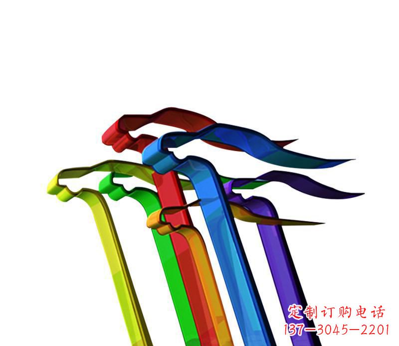 济南欣赏性强的不锈钢飞翔飘带景观雕塑