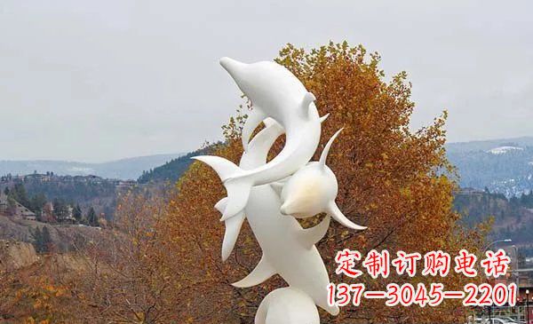 济南山东中领雕塑海豚雕塑让自然之美悠然而生