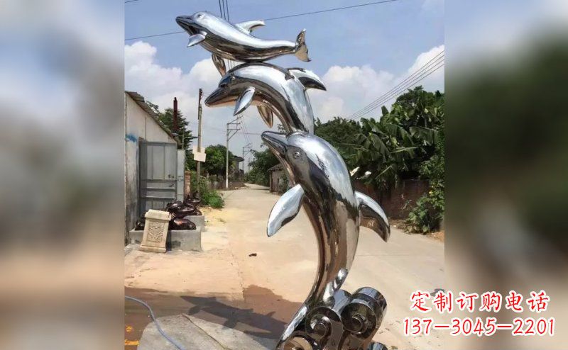 济南产品名称优雅海豚雕塑
