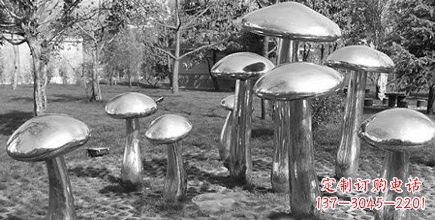 济南萌芽之美,蘑菇景观雕塑