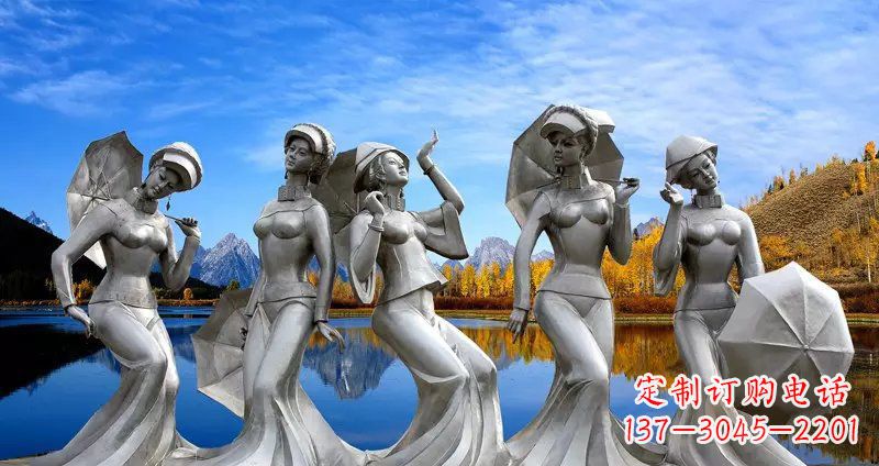 济南现代少女雕塑