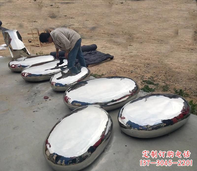 济南中领雕塑水滴形艺术雕塑