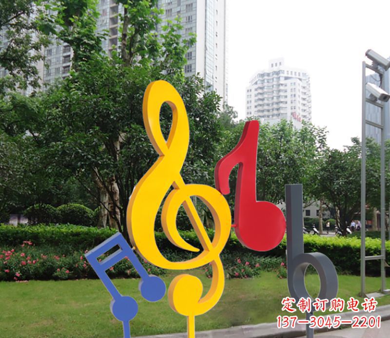 济南不锈钢音符雕塑-引领您的心情旋律