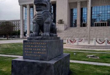 济南法院神兽獬豸雕塑--正大光明庇护激励雕塑