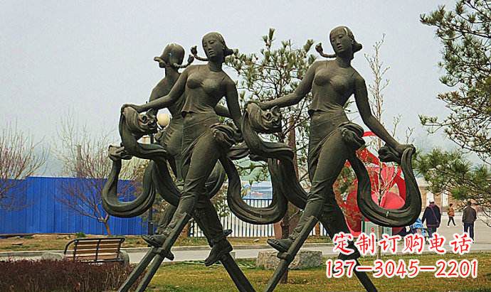 济南中领雕塑精美女孩雕塑