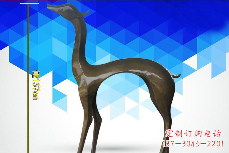 济南铜质雕刻小鹿雕