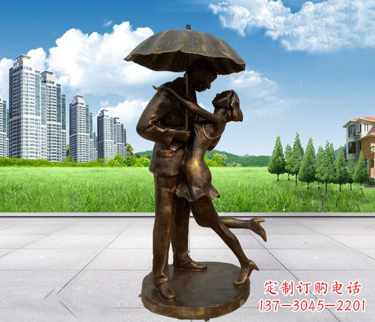 济南情侣铜雕,浪漫定制