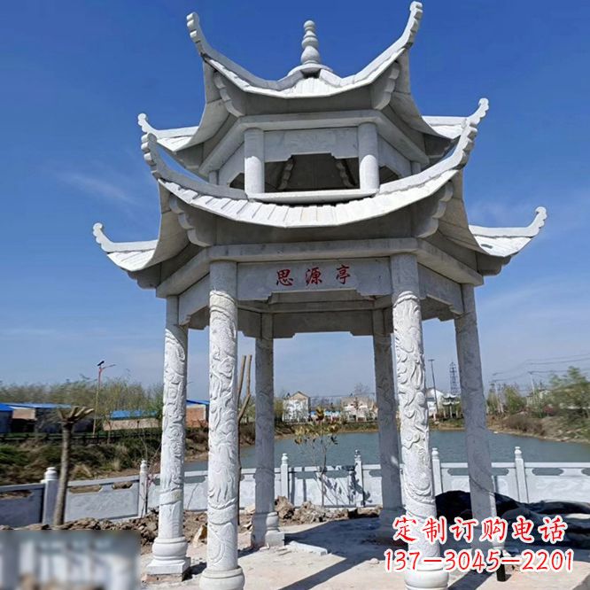 济南公园大理石凉亭
