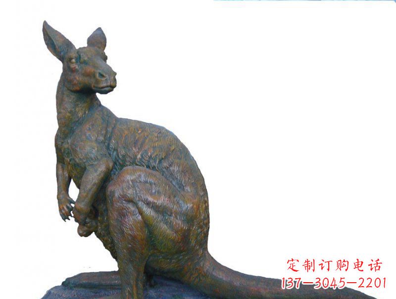 济南精致工艺铜袋鼠雕塑