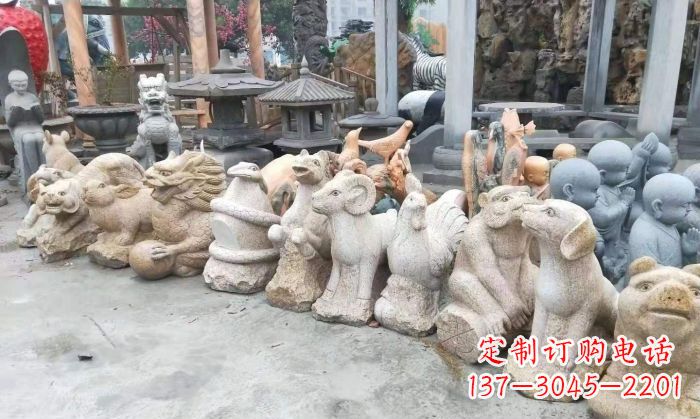 济南十二生肖动物雕塑