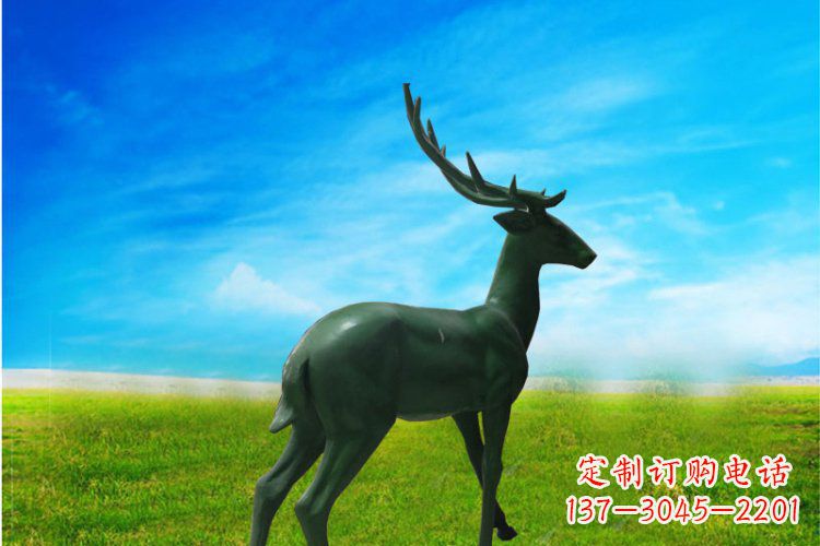 济南中领雕塑 | 公园动物梅花鹿铜雕