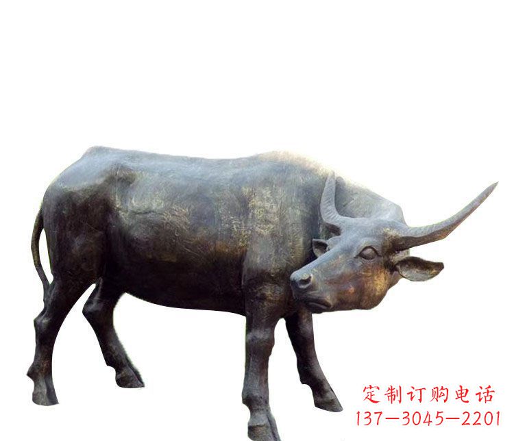 济南优质静谧水牛铜雕