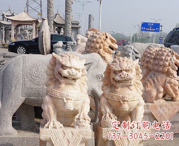 济南中领雕塑狮子石雕,传承经典,赋予新生