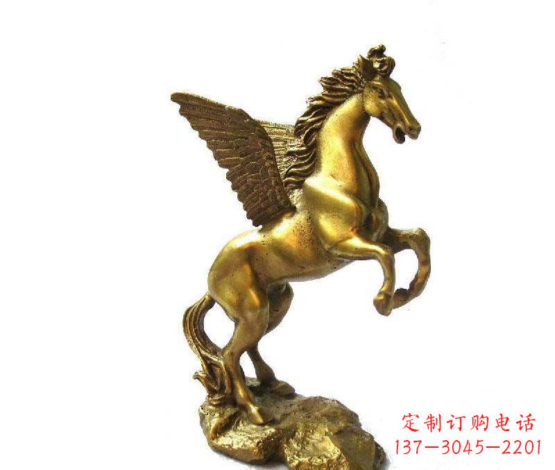 济南公园飞马动物铜雕