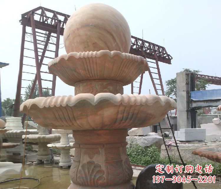 济南绚丽多彩的风水球雕塑