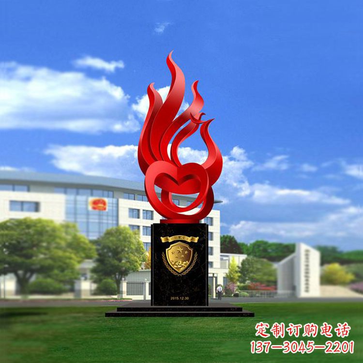 济南公园凤凰雕塑不锈钢景观雕塑