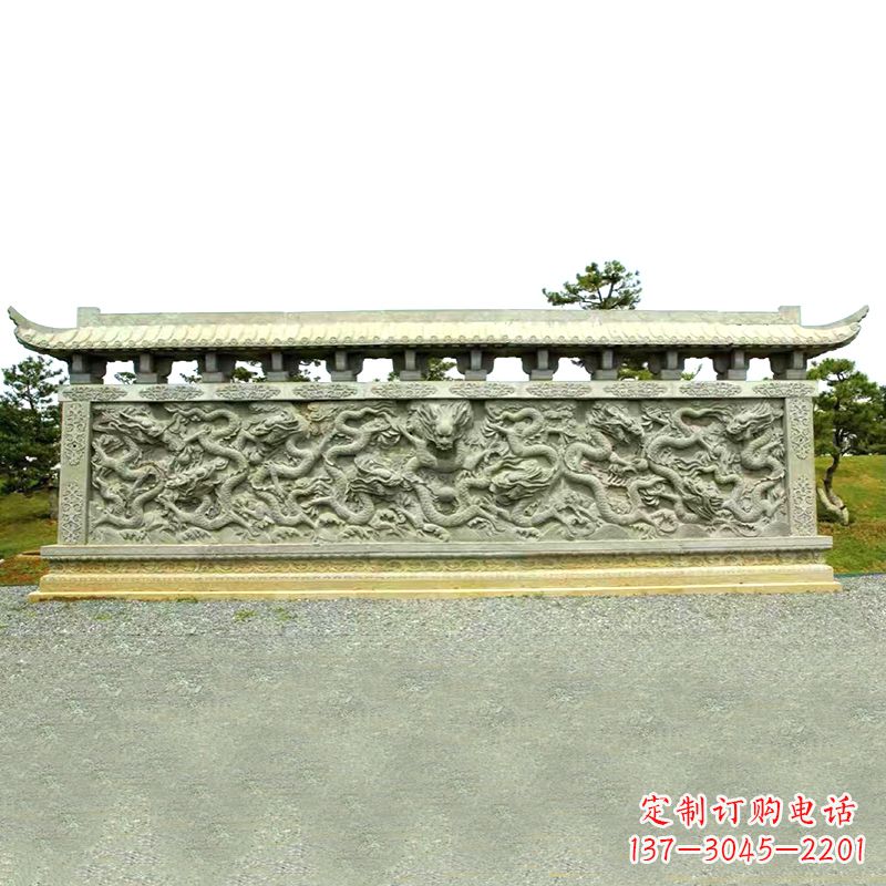 济南山水玉龙壁雕艺术