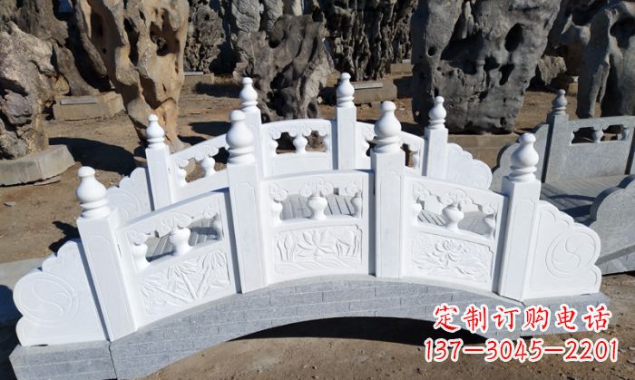 济南公园汉白玉石拱桥 (6)
