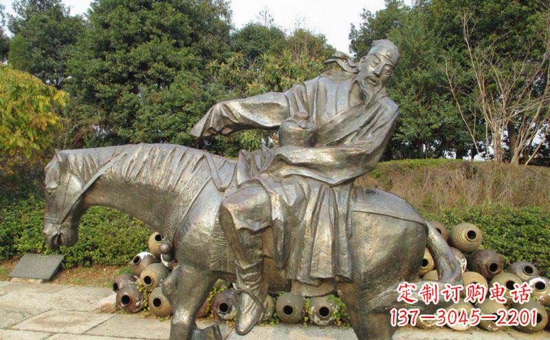 济南动态骑马雕塑