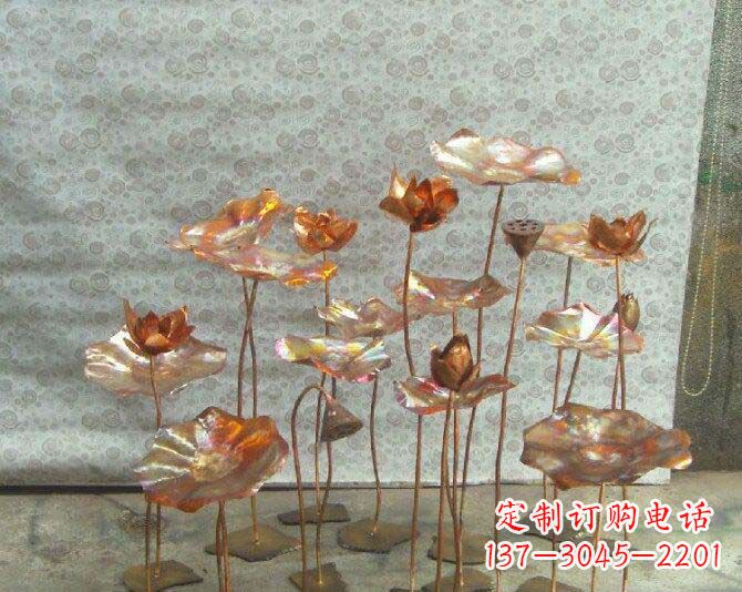 济南荷花风情铜雕