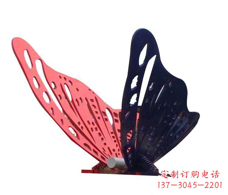 济南公园景观不锈钢蝴蝶雕塑