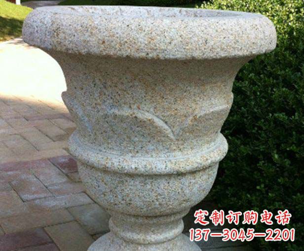 济南大理石花盆石雕,为您的景观添色彩