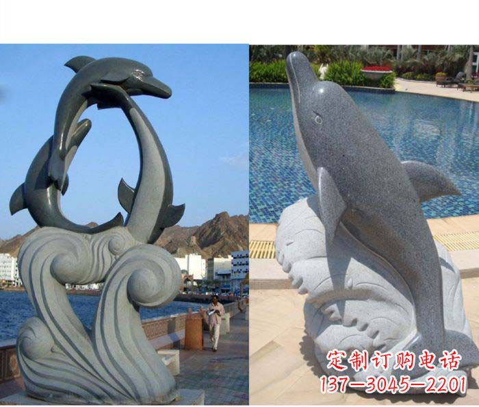 济南艺术精细 海豚雕塑