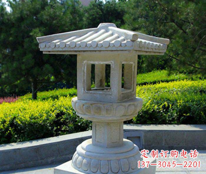 济南公园景观小型石灯雕塑
