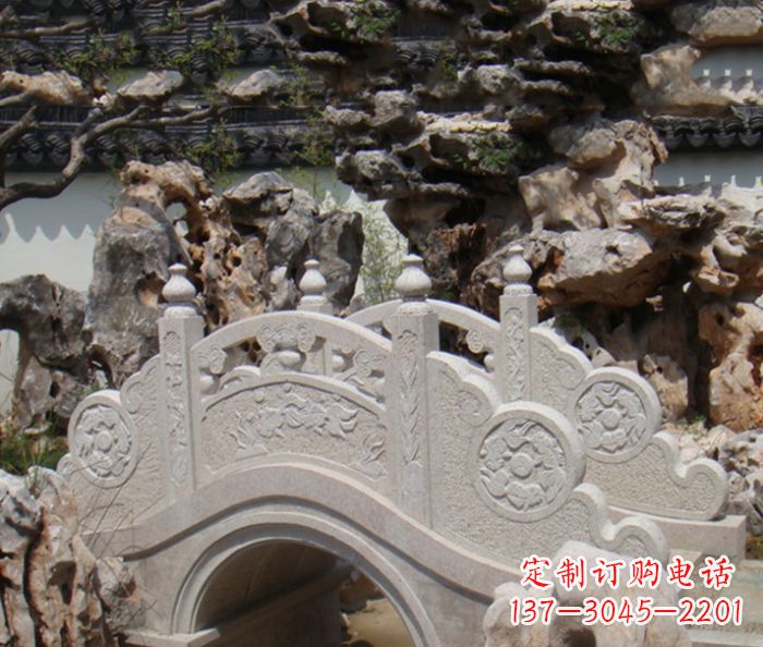 济南公园景观小型石拱桥