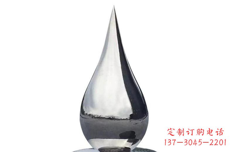 济南公园景区不锈钢镜面水滴
