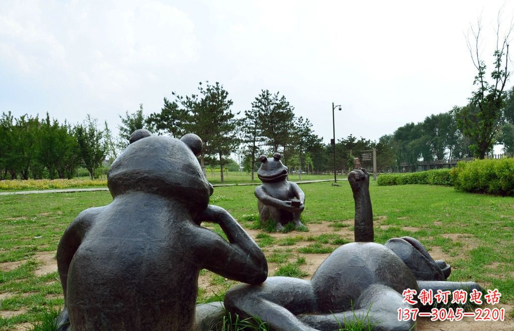 济南中领雕塑 | 艺术级青蛙铜雕