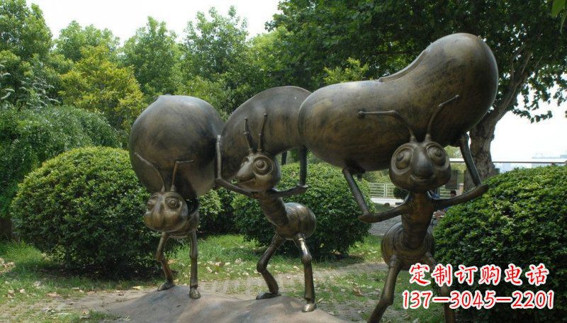 济南精美蚂蚁铜雕塑