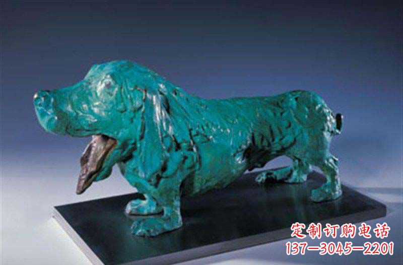 济南柯基狗铜雕艺术品