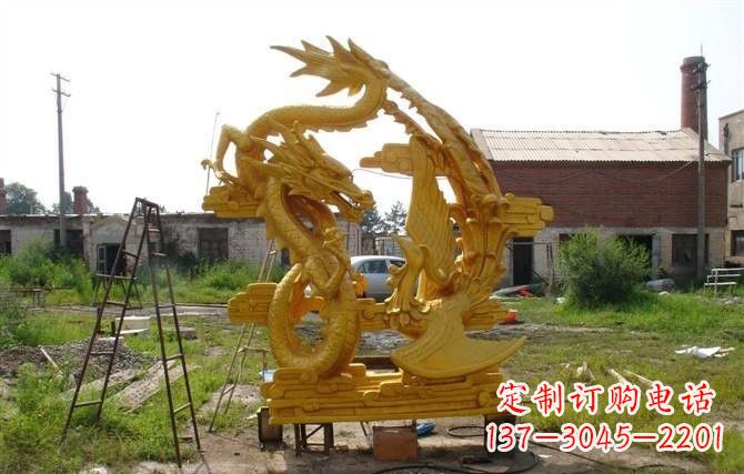 济南产品名称“象征吉祥,唤醒美好——中领雕塑铜雕龙凤呈祥”
