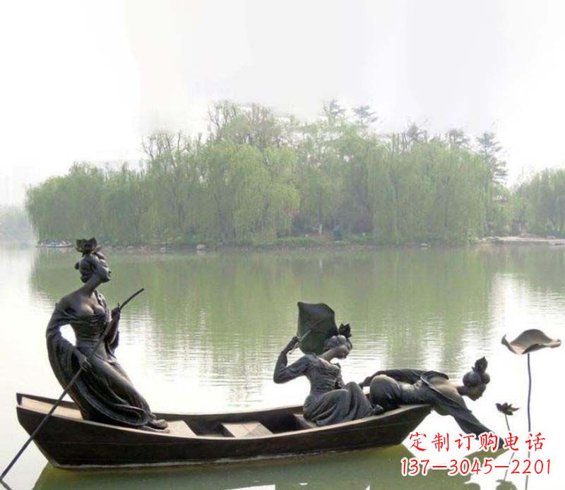 济南百年静静秀—美女铜雕