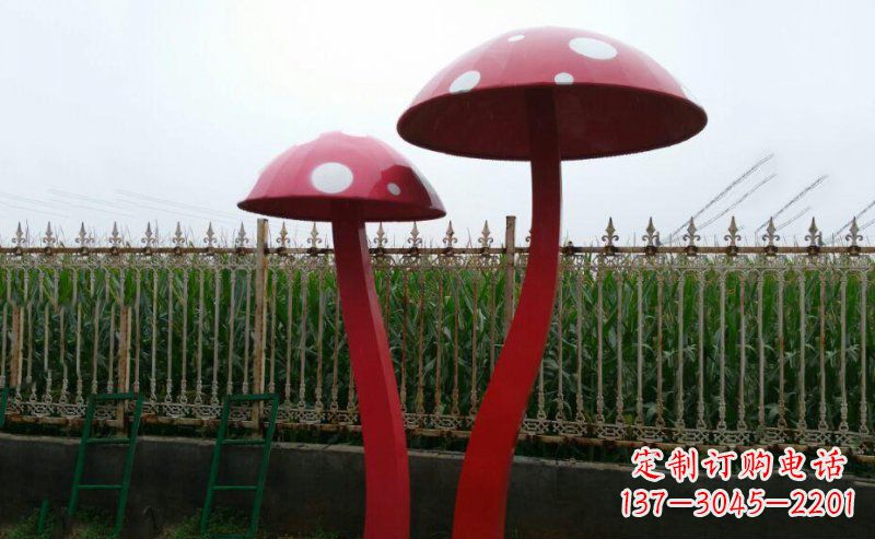 济南公园蘑菇不锈钢雕塑