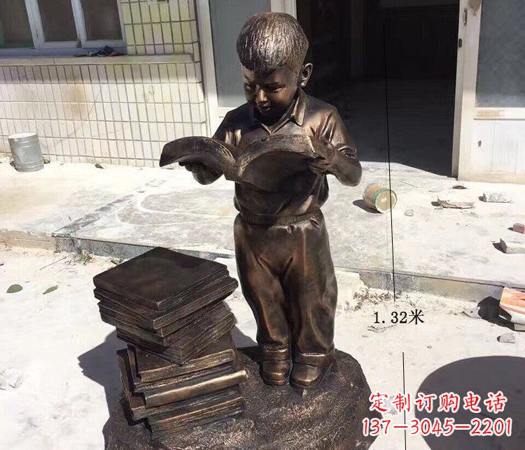 济南杰出的小孩铜雕