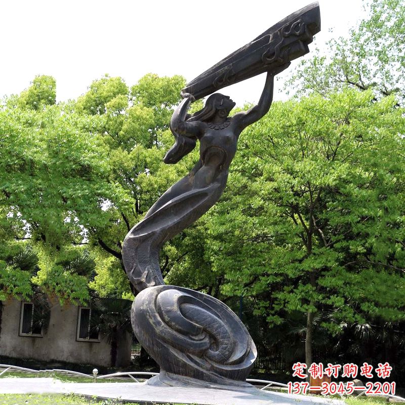 济南精致精美的女娲补天雕塑