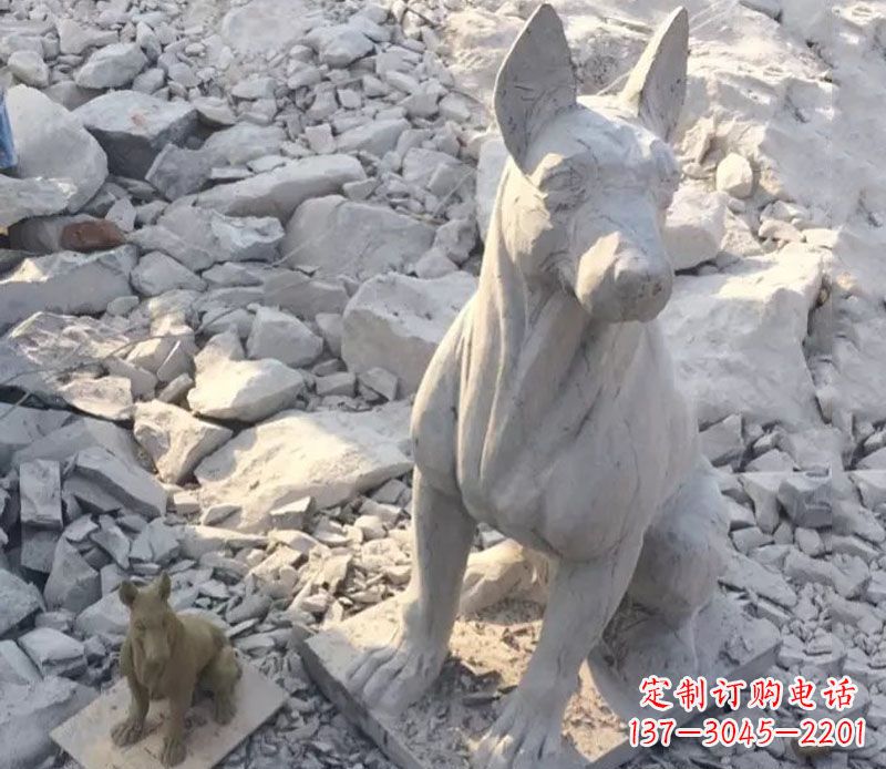 济南精美工艺十二生肖狗石雕