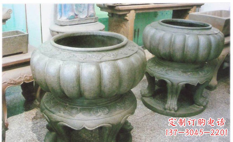 济南公园水缸景观铜雕