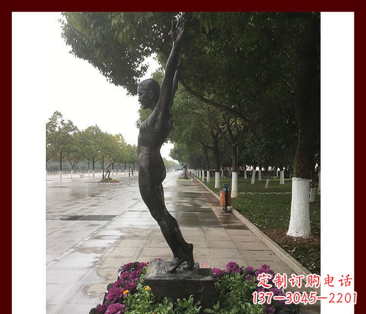 济南产品名称青春力量——运动员铜雕