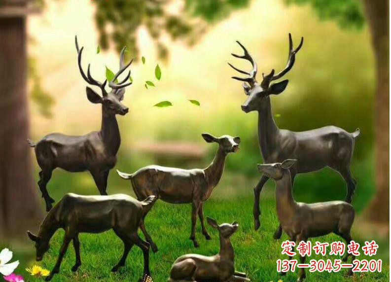 济南公园动物铜雕塑