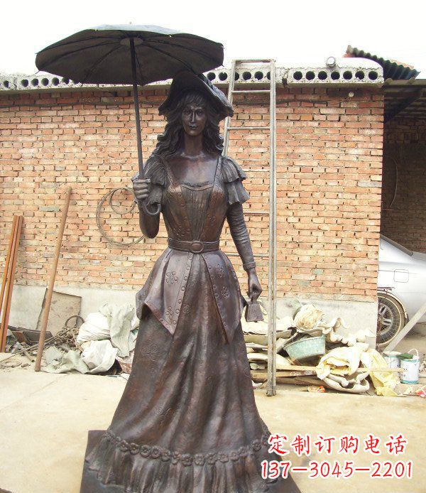 济南中领雕塑西洋美女人物铜雕