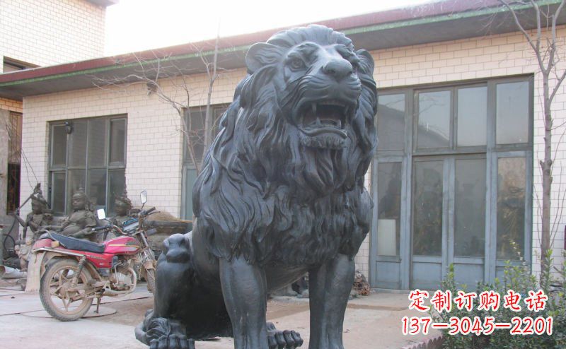 济南公园西洋狮子铜雕