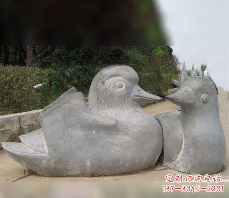 济南中领雕塑传统鸳鸯石雕