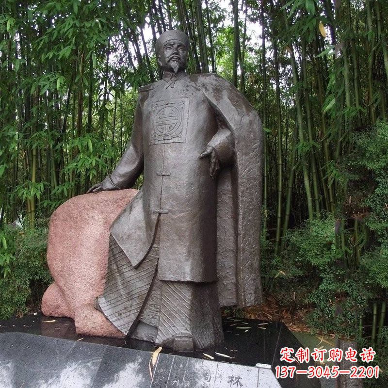 济南以林则徐铜雕塑荣耀中华民族