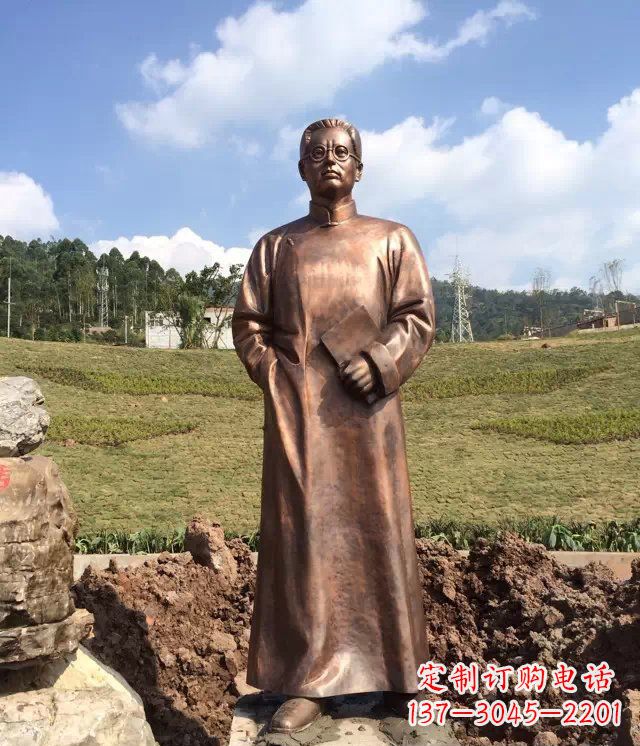 济南陶行知雕塑珍贵的纪念收藏品