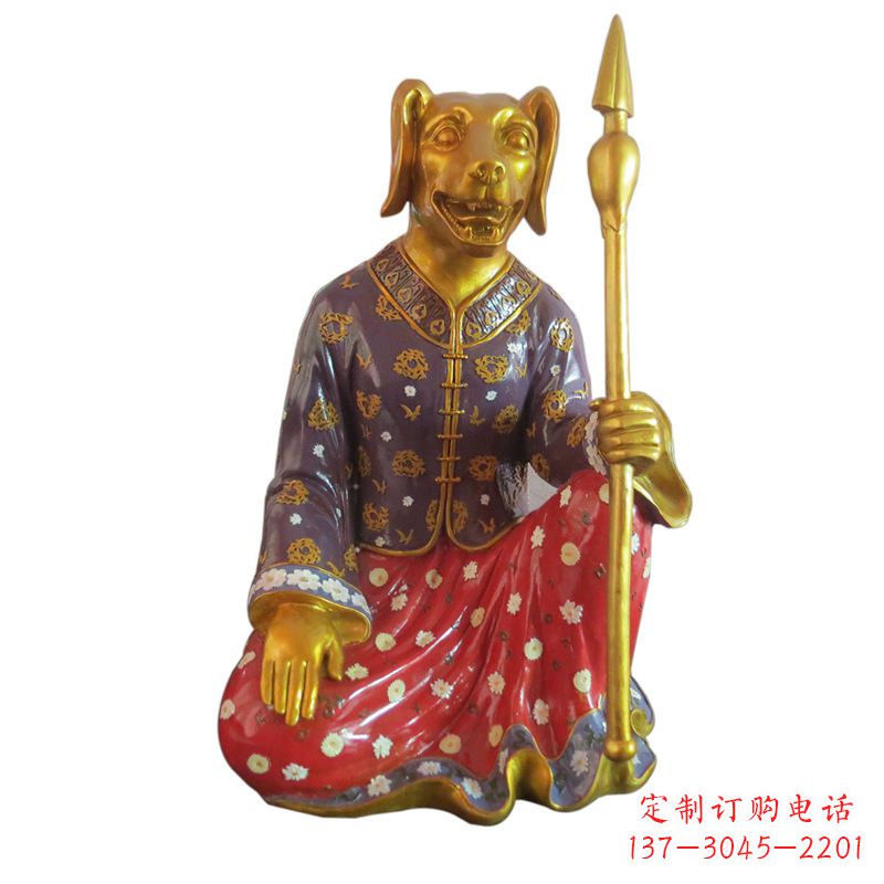济南高端可爱的玻璃钢生肖雕塑