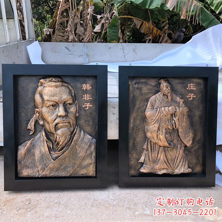 济南中领雕塑专业的古代历史名人头像雕塑定制